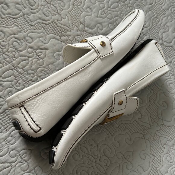Men's White Louis Vuitton Loafers / Size 11 EUC - Picture 6 of 10